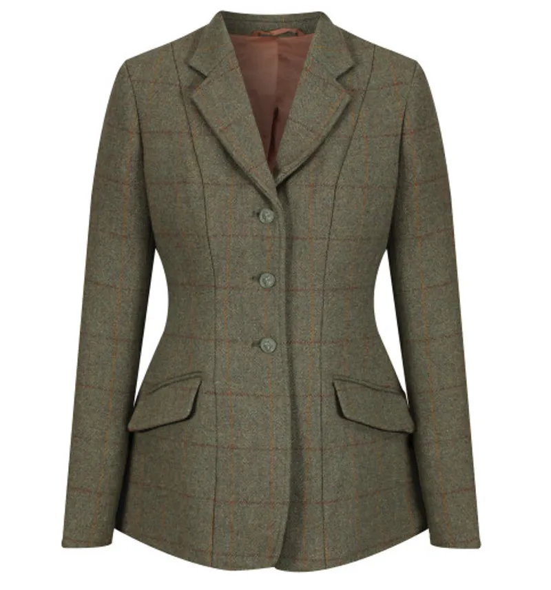 Equetech Launton Deluxe Tweed Riding Hacking Jacket - UK8-24 as